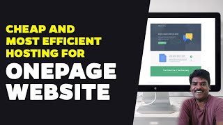 How to choose web hosting and domain for onepage website?