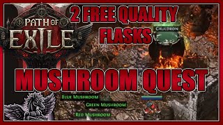 Mushroom Quest for 2 Free QUALLITY Flasks - Apex of Filth - Path of Exile 2