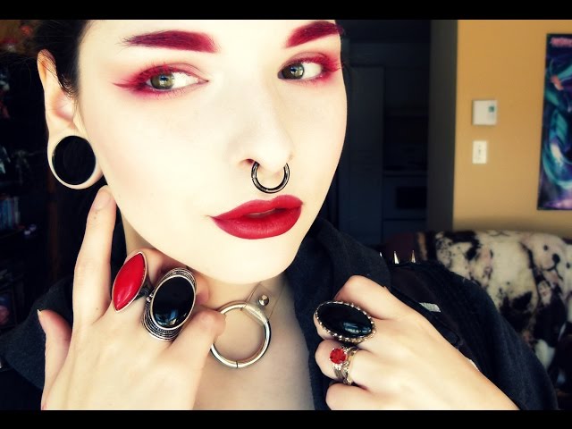 Goth Makeup Tutorial Red Saubhaya Makeup