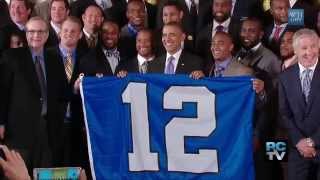 Seahawks visit the White House to celebrate Super Bowl win