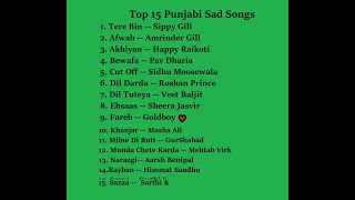 punjabi sad songs || top 15 punjabi sad songs || punjabi songs|| punjabi songs 2023||