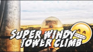 SUPER WINDY Tower Climb! @ Latvia,Dobele