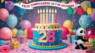 ¡Feliz Cumpleaños 28 de Octubre! 🎉 una canción te sorprenderá ¿Te animas a escucharla?