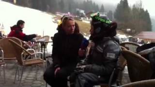 Lara Gut intervista con Eurosport a Garmisch