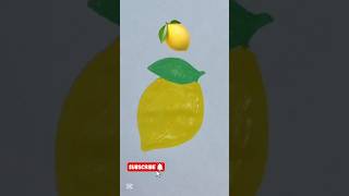 Lemon 🍋 satisfying #lemon #satisfying #drawing #kidart #art #easydrawing #shortvideo #viralshorts