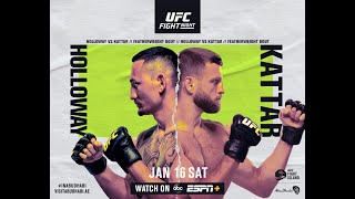 UFC on ABC: Max Holloway vs Calvin Kattar | Live Coverage