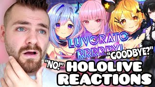 First Time Reacting to HOLOLIVE BIGGEST *NEW* SONGS! | Mel x Nerissa x Calli x Choco | REACTION!