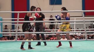 香港泰拳冠軍賽女子初賽選段：林瑾瑜 VS 董少筠 20190714-2