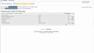 Search for an electronic resource