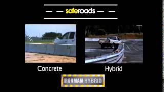 Saferoads Ironman Hybrid temporary barrier system - Crash Test comparisons