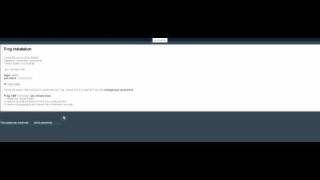 Install FROG CMS