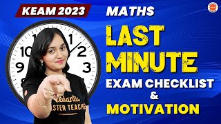 Are You Doing This Before KEAM Math Exam?😲 | KEAM 2023 Checklist | Vedantu Malayalam