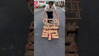 This girl in Japan creates strangely strange things with wood |😱😱#shortvideo #amazingfacts