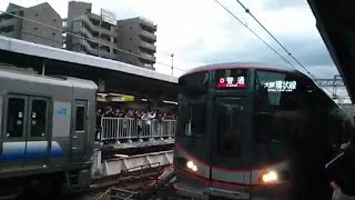 大阪環状線の新型車両323系の1番列車に乗った（京橋～大阪）無編集版