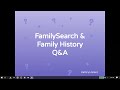 Family Search Q&A with Kathryn Grant (29 September 2021)