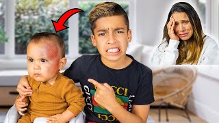 i DROPPED My BABY BROTHER!! I'M SORRY MOM... | The Royalty Family