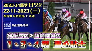 【香港賽馬】 #UPICK駿馬優選  《2023年11月22日賽事》 『2023-24馬季EP22』 #賽馬分析 #香港賽馬  主持嘉賓 : #榮少 #漢爺 #子樺 #跑馬地 #夜賽