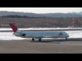 たんちょう釧路空港 japan airlines mcdonnell douglas md 90 ja8029 離陸 2011.2.28 2