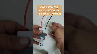 CARA PASANG KABEL SAKLAR LAMPU OTOMATIS(SENSOR CAHAYA)#shorts#instalasilistrik#ngelmulistrik