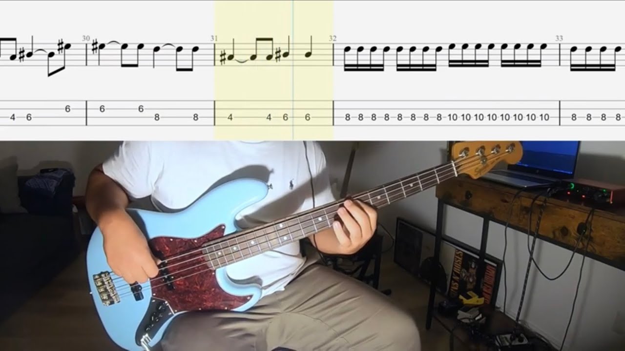 Bonnie Tyler - Total Eclipse Of The Heart - Bass Cover + Tabs Akkorde ...