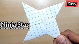 Paper Ninja Star - Shuriken [Full Tutorial] | Ninja Star Kaise Banaen | Origami Ninja Star