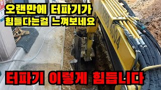 왕초보굴삭기 얀마035 오랜만에 힘들다고  느껴보는 터파기현장