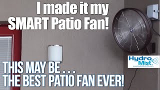 HYDROMIST | The Powerful Patio Fan | ULTRA Quiet | OSCILLATING Misting Fan