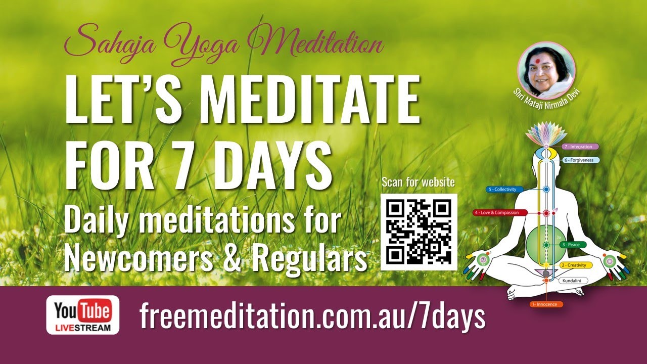 Let's Meditate For 7 Days | Topics For The 7-part Daily Meditation ...