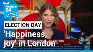 French election: 'Joy, happiness' at Macron's campaign headquarters in London • FRANCE 24 English