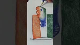Republic day🇮🇳Indian flag drawing | How to draw indian flag #shorts #shortsvideo #youtubeshorts