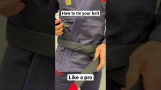 How to tie a JiuJitsu belt! #BJJ