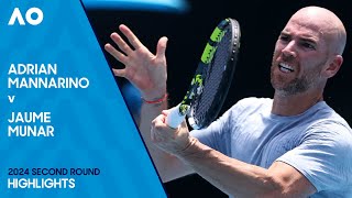 Adrian Mannarino v Jaume Munar Highlights | Australian Open 2024 Second Round