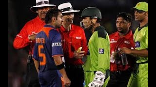 Gautam Gambhir Cricket Fight with Pakistani Player 😠 | Cricket Fight Part 7 #cricketfight #shorts