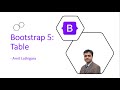 Bootstrap 5: Table