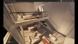 Threejs Architecture Visualization - Lumen Decor Studio - WebGPU SSGI + PROBER