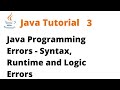 Java Tutorial 3 - Programming Errors (Remastered)