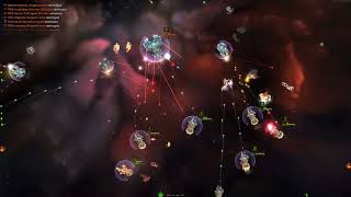 Starsector Gameplay: Ten Gryphons vs 2 Radiants and a Nova