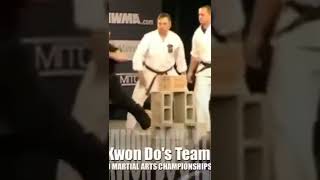 Amazing Taekwondo Board Breaking \u0026 Concrete Breaking #shorts