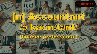 [n] Accountant meaning (finance professional) with 5 examples