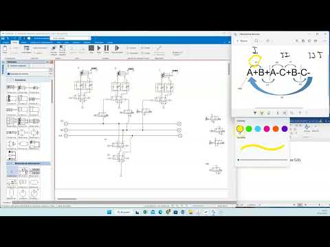 18#Curso Neumática Con FLUIDSIM Secuencia A+B+A C+B-C- Por Método ...