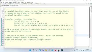 Special Two Digit Number | Program for Special 2-Digits Number