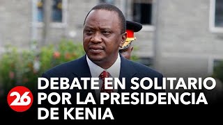 Candidato presidencial a Kenia debatió en solitario en televisión