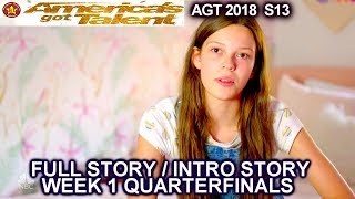 Courtney Hadwin FULL STORY / INTRO STORY America's Got Talent 2018 QUARTERFINALS 1 AGT