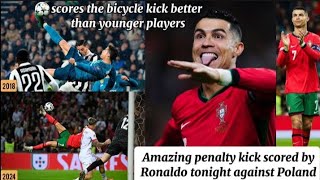 Cristiano Ronaldo Stuns Poland with Epic Goals in Portugal’s 5-1 Triumph! Bicycle kick goal 💥