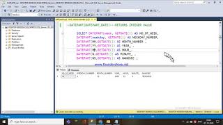 59.DATEPART() AND DATENAME() FUNCTIONS IN SQL - TELUGU