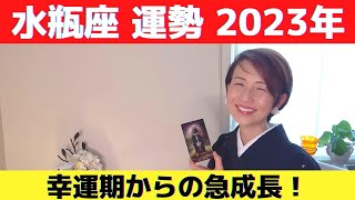 水瓶座♒２０２３年運勢🐇実り多き年！後半で大劇変することに！！