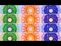 How to create pattern in Python turtle graphics using four canvas