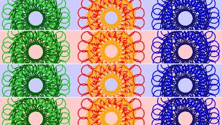 How to create pattern in Python turtle graphics using four canvas