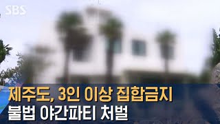 제주도, 3인 이상 집합금지…불법 야간파티 처벌 / SBS