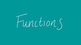Functions | Unit 1 and 2 VCE Maths Methods